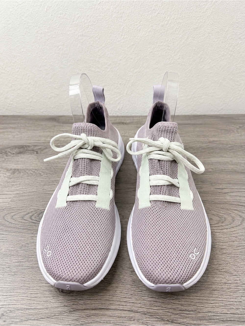 On Running Cloudnova Women's Lavender Knit Sneakers with Cream Laces Size 7.5